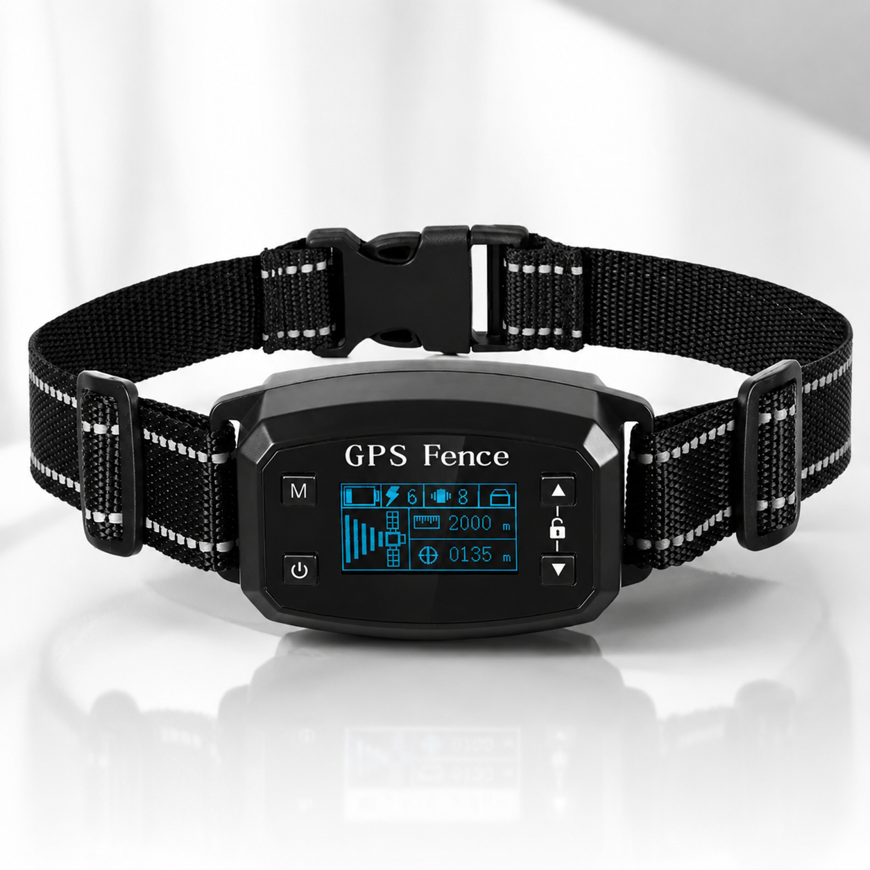 GPS Wireless Dog Fence System, Electric Smart Automatic Barking Stop Device, OLED Screen Pet Dog Training Shock Collar