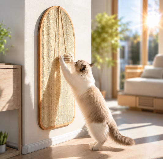 Durable Cat Scratch Pads Wall Sofa Claw Grinding Board Stickers Pet Accessories Natural Sisal Scratcher Easy to Use Versatile for Various Cat Breeds