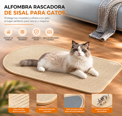 Durable Cat Scratch Pads Wall Sofa Claw Grinding Board Stickers Pet Accessories Natural Sisal Scratcher Easy to Use Versatile for Various Cat Breeds